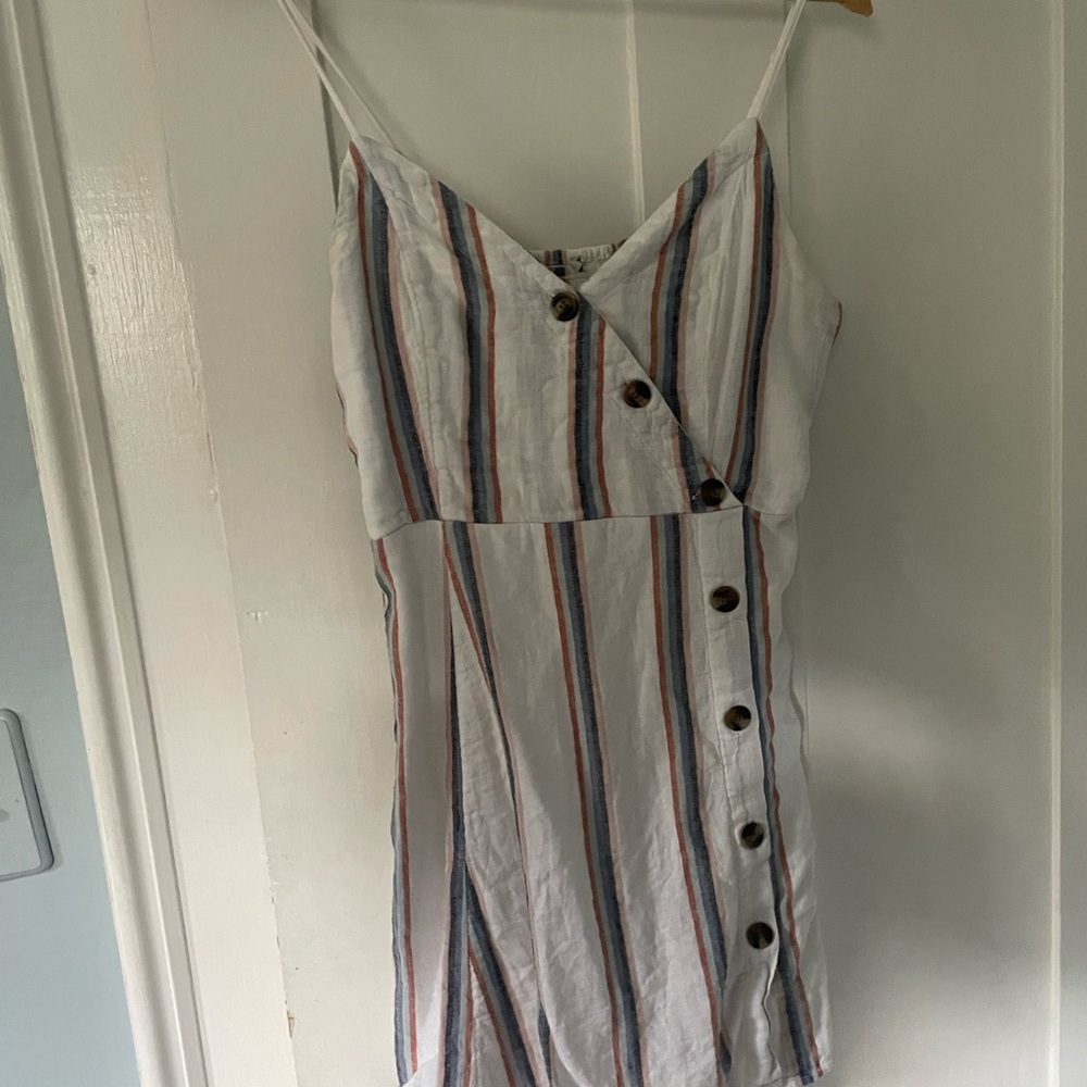 Striped Button-Down Dress